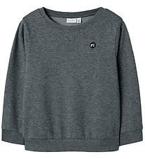 Name It Sweatshirt - Nej - NkmVimo - Mörkgråmelerad