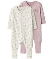 Name It Pyjamapak - 2-pack - Noos - NbfNightsuit - Jet Stroom/W/