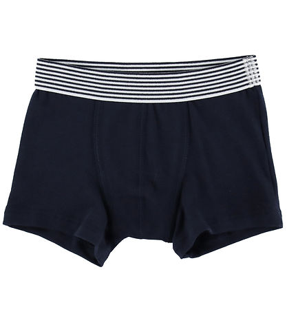 Petit Bateau Boxershorts - 2-pack - Navy/Grijs Gevlekt