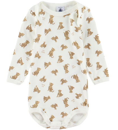 Petit Bateau Body l/ä - 3er-Pack - Weiß/Grün