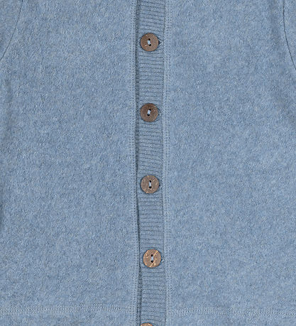Mikk-Line Fleece Jumper - Faded Denim Melange