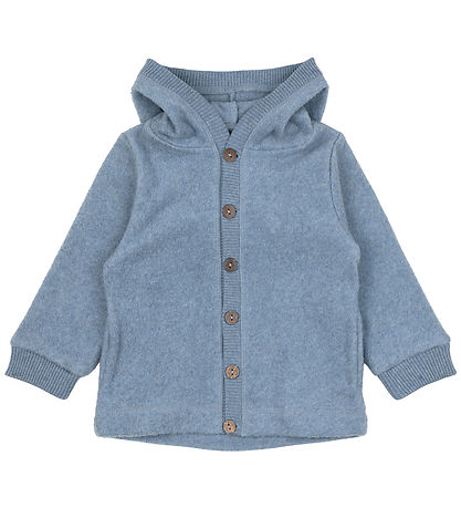Mikk-Line Fleece Jumper - Faded Denim Melange