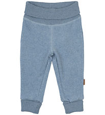 Mikk-Line Fleece Trousers - Faded Denim Melange