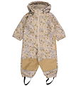 Mikk-Line Softshell Suit w. Fleece - Recycled - Doeskin w. Flowe