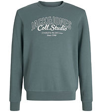 Jack & Jones Sweatshirt - JjMakoto - Stormigt väder/BIG Tryck