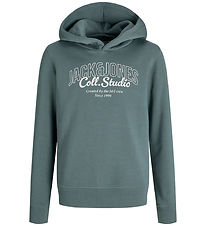 Jack & Jones Hoodie - JjMakoto - Stormigt väder/BIG Tryck