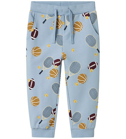 Name It Joggingbroek - NmmKeaton - Dusty Blue m. Print