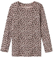 Name It Tröja - NmfLeoana - Polerad Lilac m. Leopard