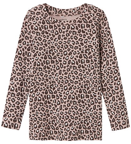 Name It Blouse - NmfLeoana - Burnished Lilac w. Leopard