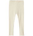 Name It Leggings - Rib - NmfLalla - Peyote Melange w. Pointelle