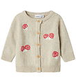 Name It Cardigan - Knitted - NbfLinie - Peyote Melange w. Print