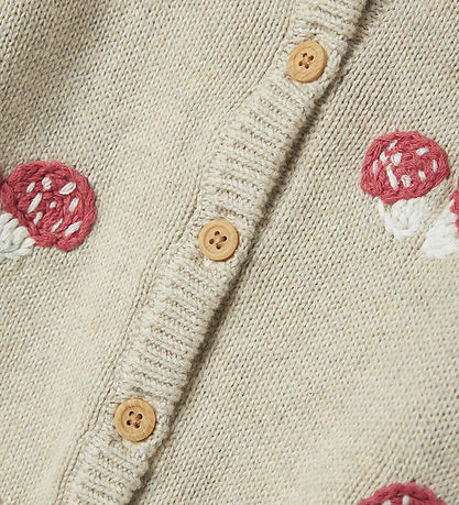 Name It Cardigan - Knitted - NbfLinie - Peyote Melange w. Print