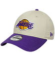 New Era Cap - 9Forty - Los Angeles Lakers - Light beige/Purple