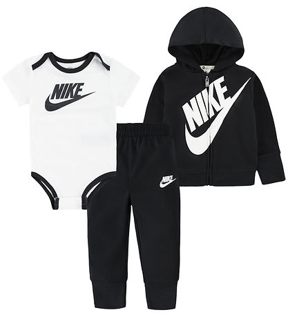 Nike Set - Cardigan/Sweatpants/Bodysuit s/s - Black