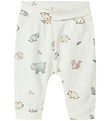 Name It Trousers - NbnLuma - Cloud Dancer w. Print