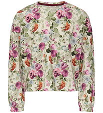 Kids Only Sweatshirt - KogSelma - Häger/Bönder Flower