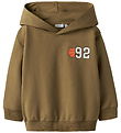 Name It Hoodie - NmmKelvin - Dull Gold w. Print