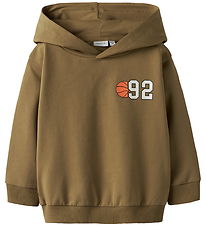 Name It Hoodie - NmmKelvin - Dull Gold w. Print