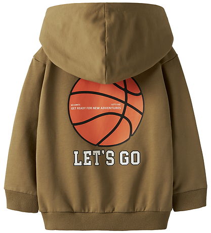 Sweat à Capuche Name It - NmmKelvin - Terne Gold av. Imprimé