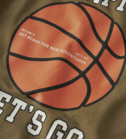 Sweat à Capuche Name It - NmmKelvin - Terne Gold av. Imprimé
