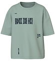 T-Shirt Name It - NkmVictor - Jadéite/Enjoy Le Life Soyez Cool