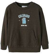 Name It Sweatshirt - NmmVoder - Turkiskt kaffe/Colorado