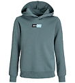 Jack & Jones Hoodie - JjPan - Stormy Weather w. Logo