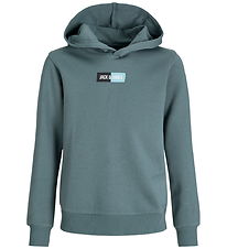 Jack & Jones Hoodie - JjPan - Stormigt väder m. Logo
