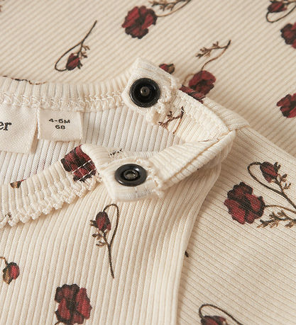 Lil' Atelier Bodysuit l/s - Rib - Slim - BbfLavo - Turtledove