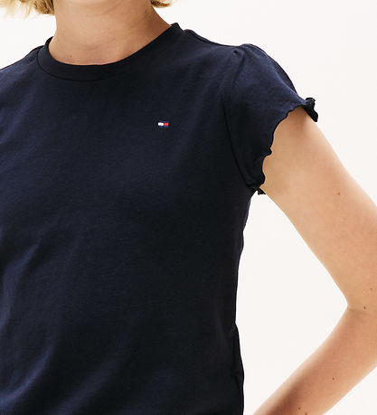 Tommy Hilfiger T-paita - Essential Ruffle - Desert Sky Blue