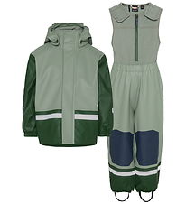 Didriksons Rainwear w. Fleece - PU - Boardman - Light Moss