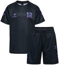 Hummel Íþróttagalli - HmlGlitrandi - Black/Cayenne