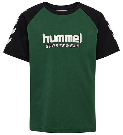 Hummel T-shirt - HmlJr Logo - Dark Green