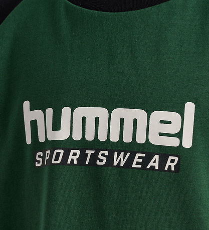 Hummel T-shirt - HmlJr Logo - Dark Green