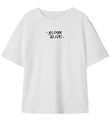 Name It T-shirt - NkfLonnie - Bright White w. Print