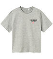 Name It T-shirt - NkfLonnie - Light Grey Melange w. Print