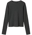 LMTD Blouse - Rib - Noos - NlfHinaja - Dark Grey Melange