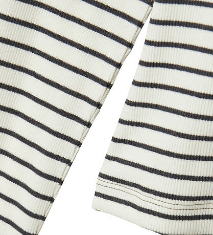 LMTD Blouse - Rib - Noos - NlfHinaja - Dark Grey Melange/White S