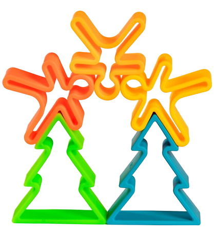 Dëna Activity Toy - Silicone - 9 Parts - Neon