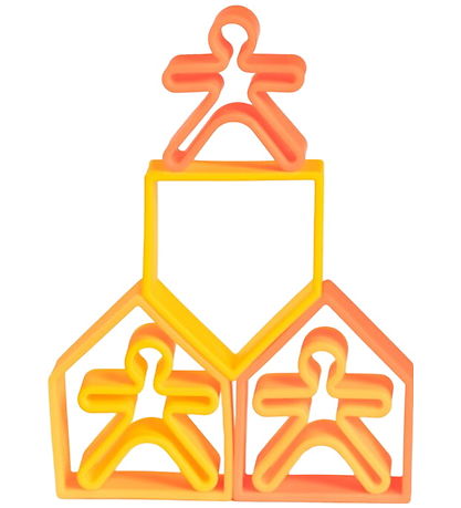 Dëna Activity Toy - Silicone - 9 Parts - Neon