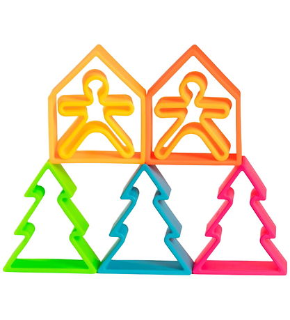 Dëna Activity Toy - Silicone - 9 Parts - Neon