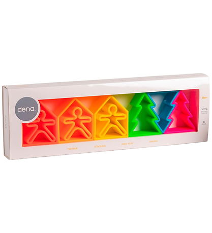 Dëna Activity Toy - Silicone - 9 Parts - Neon