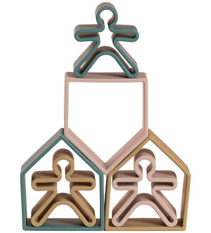 Dëna Activity Toy - Silicone - 9 Parts - Nature