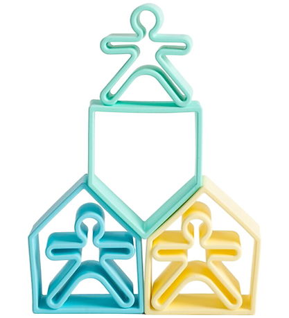 Dëna Activity Toy - Silicone - 9 Parts - Pastel