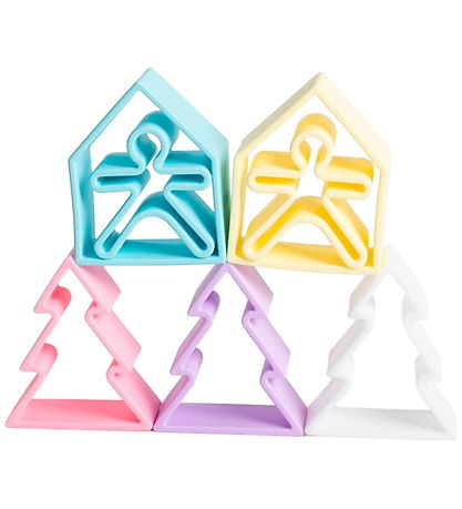 Dëna Activity Toy - Silicone - 9 Parts - Pastel