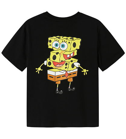 Name It T-Shirt - NkmJarl - SpongeBob Schwammkopf - Schwarz
