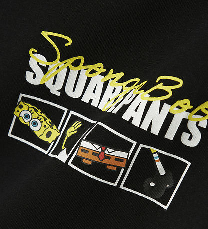 Name It T-Shirt - NkmJarl - SpongeBob Schwammkopf - Schwarz