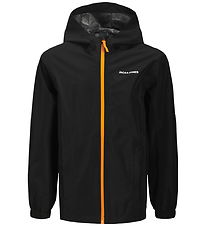 Jack & Jones Rain Jacket - PE - JjefLynn - Black/Dark Cheddar Zi