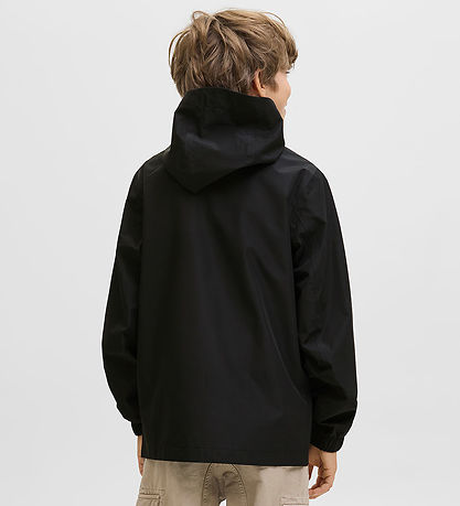 Jack & Jones Regnjakke - PE - JjefLynn - Svart/Dark Cheddar Zipp