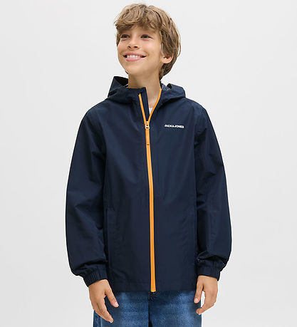Jack & Jones Rain Jacket - PE - JjefLynn - Sky Captain/Dark Ched